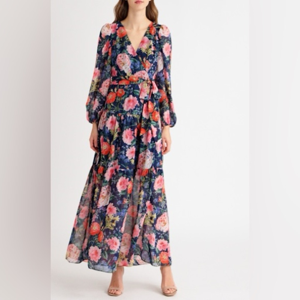 NWT Eliza J Floral Maxi Dress – Size 6